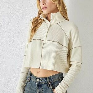 BDG Cream Cowl Neck Sweater